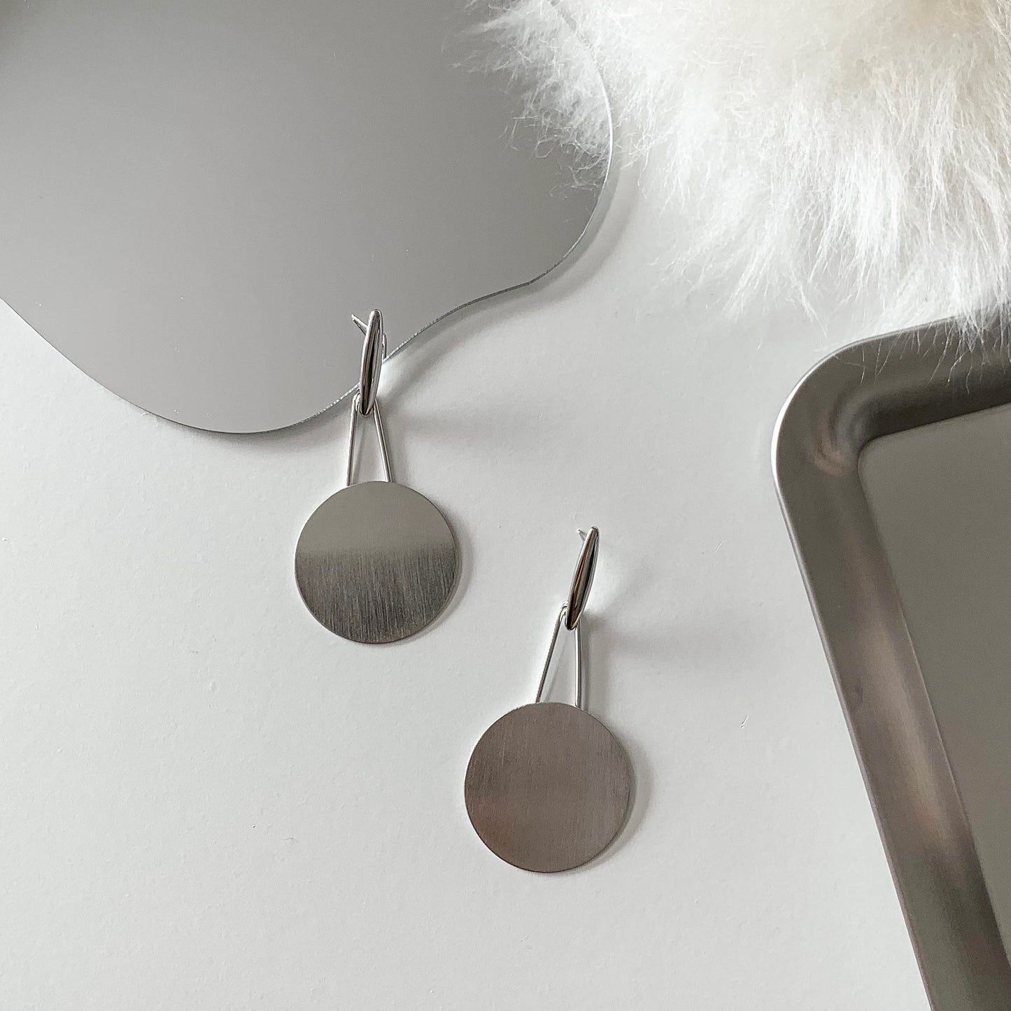 Long Circle Earrings