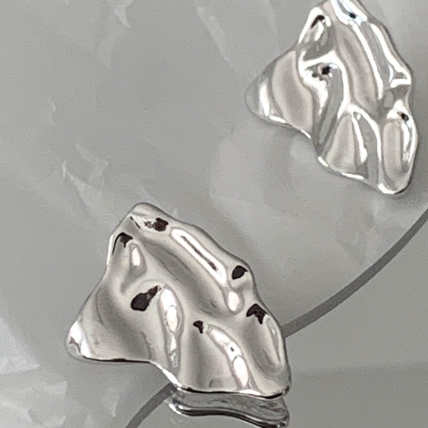 Crumpled Geometric Earrings