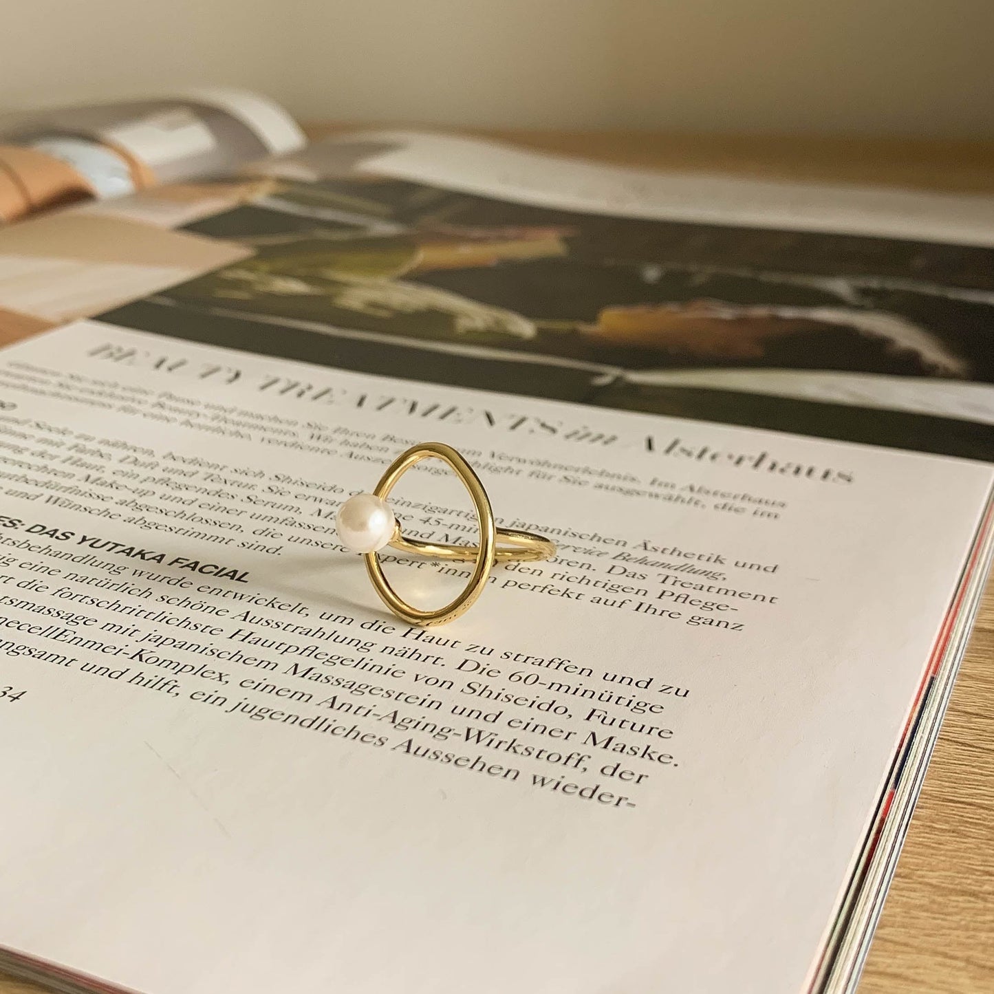 Pearl Circle Ring