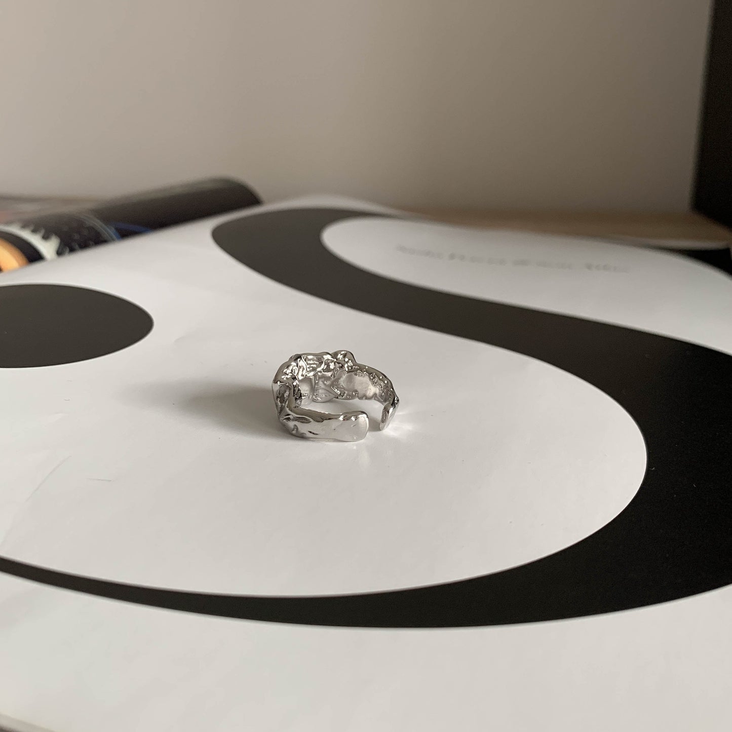 Textured Open Ring
