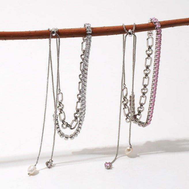Zircon Chain Necklace