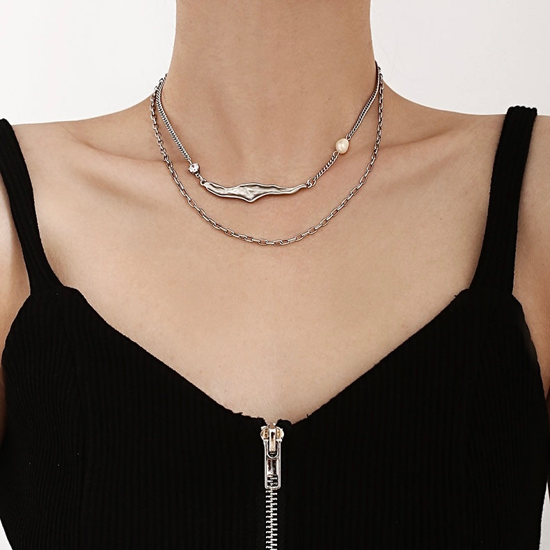 Layering Necklace with Pearl
