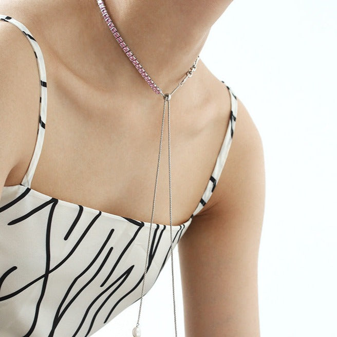 Zircon Chain Necklace