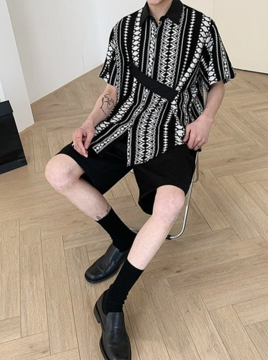 Oversize Polo Shirt - Print