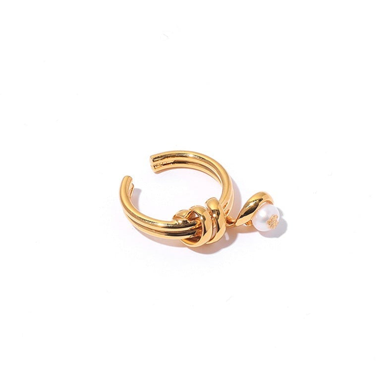 Gold Pearl Ring