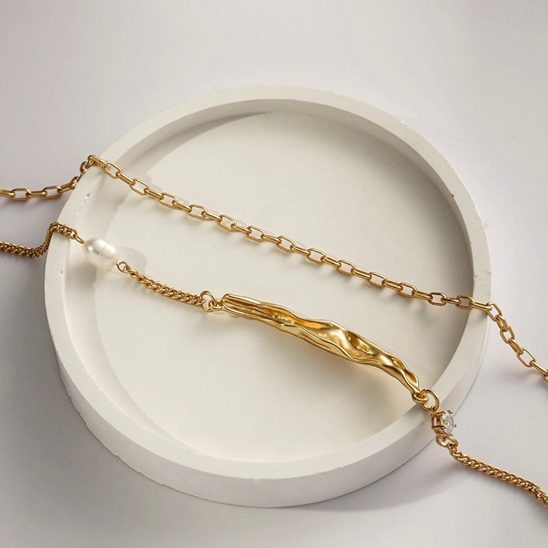 Layering Necklace with Pearl