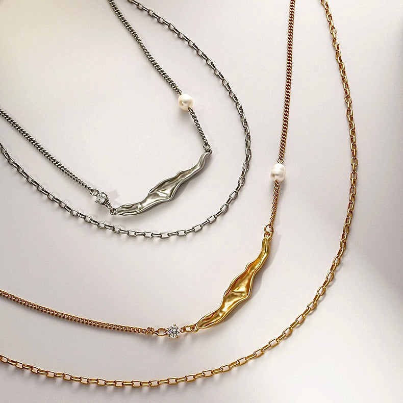 Layering Necklace with Pearl