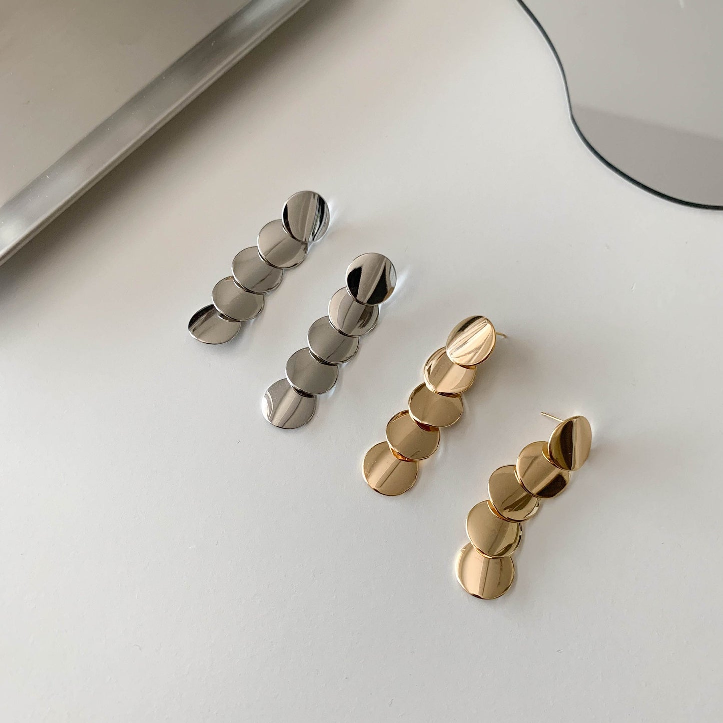 Circle Drop Earrings