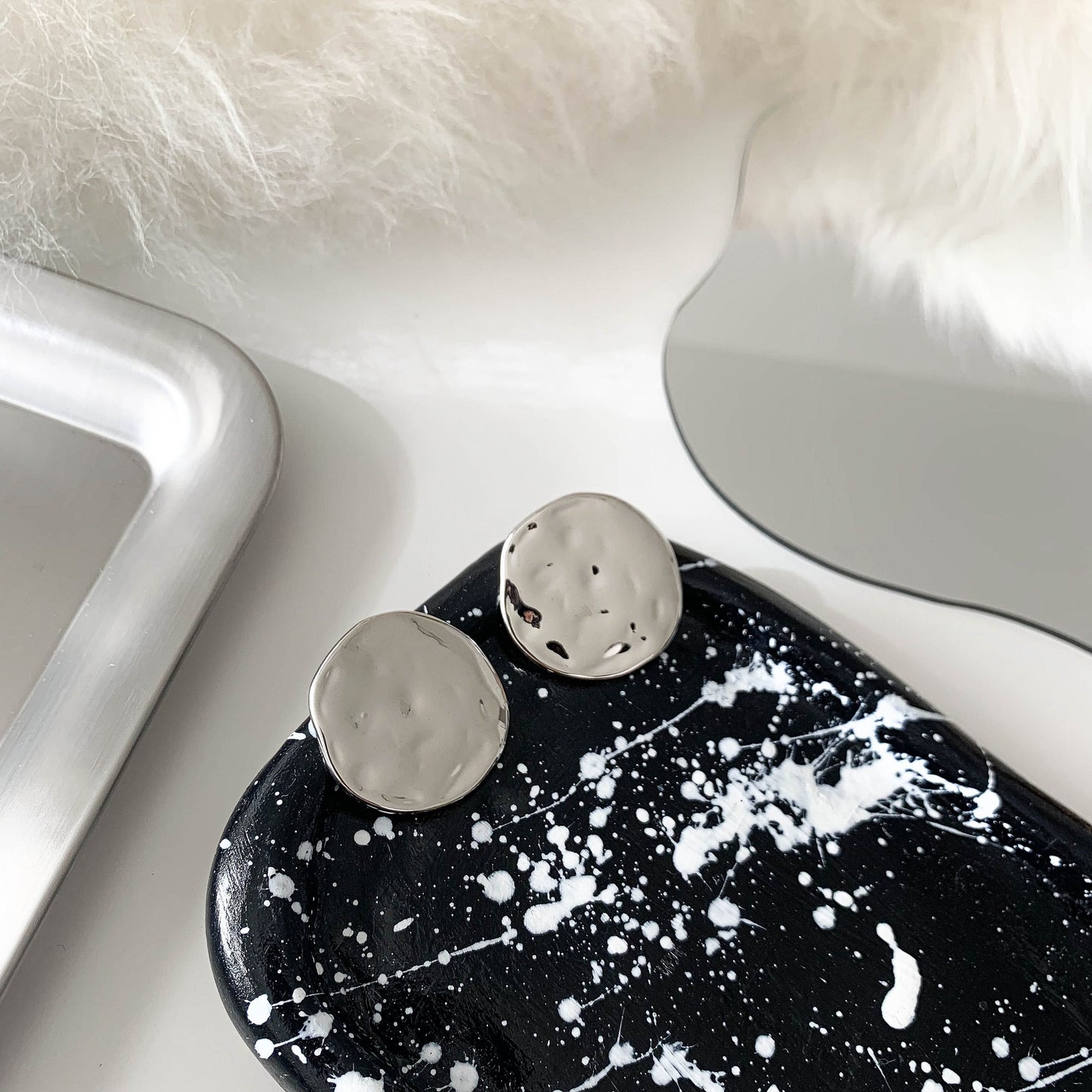 Large Disc Earrings