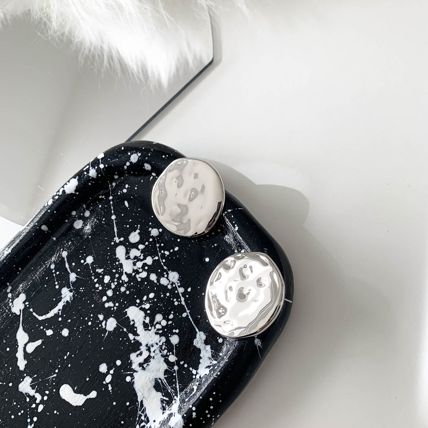 Large Disc Earrings