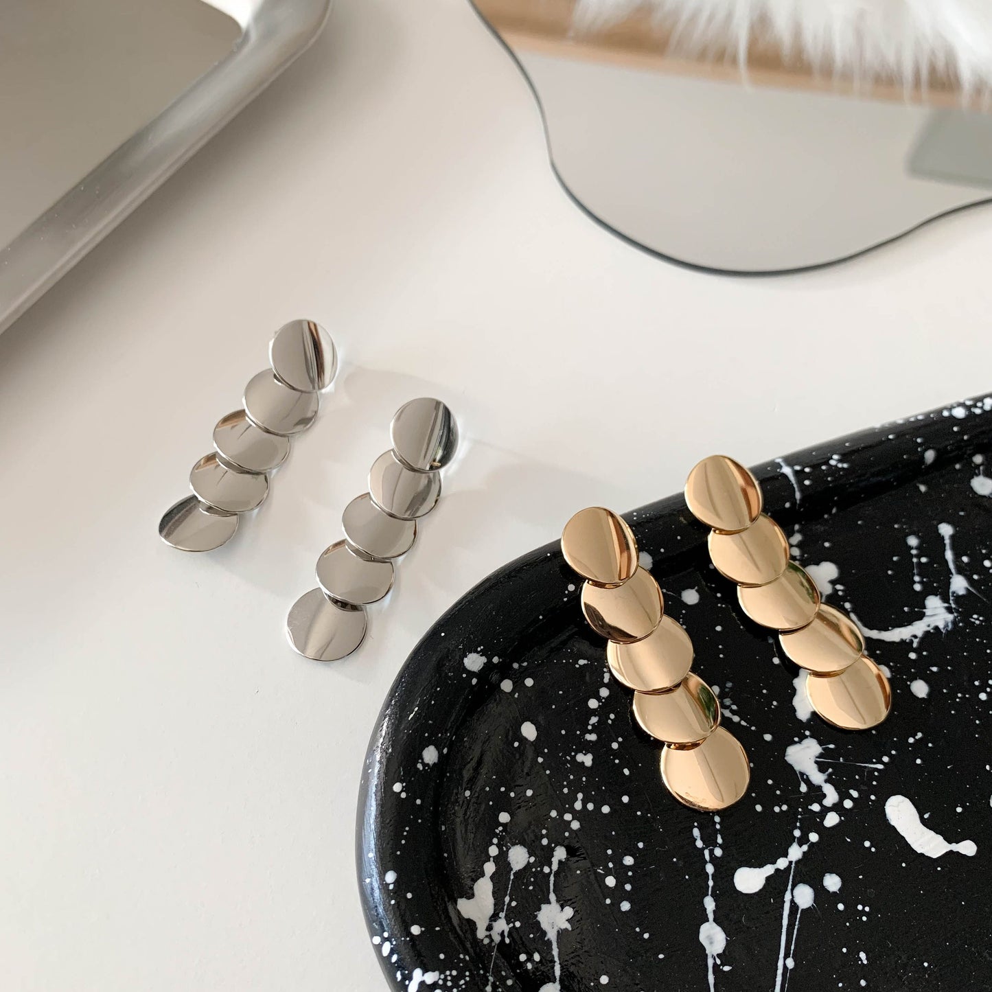 Circle Drop Earrings