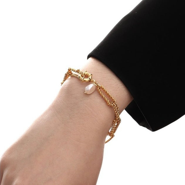 Pearl Chain Bracelet