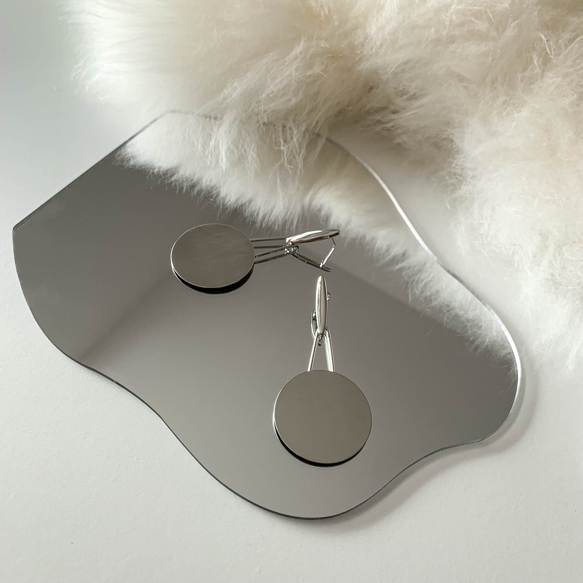 Long Circle Earrings