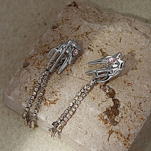 Crystal Tassel Earrings