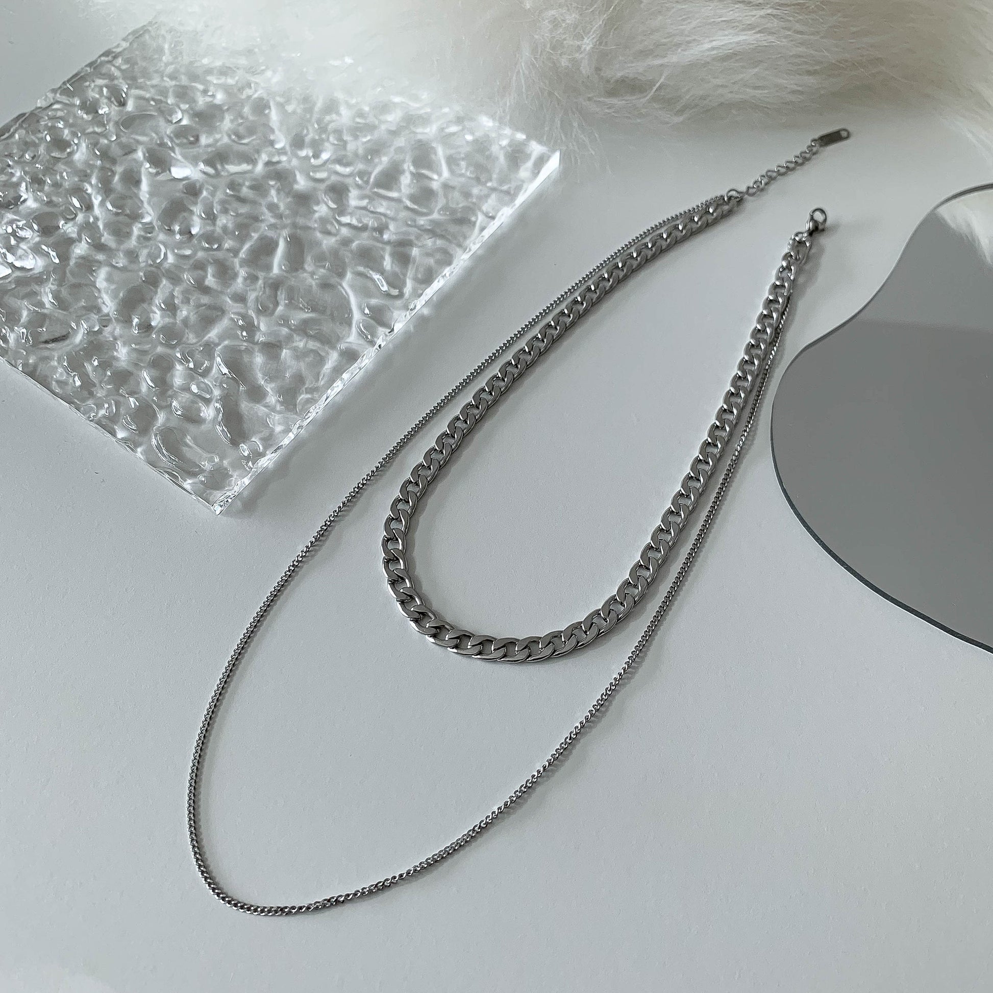 Cuban Link Necklace Set