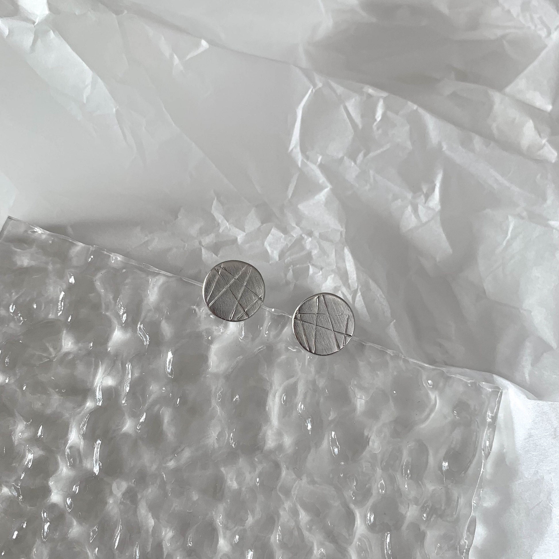 Disc Studs Earrings
