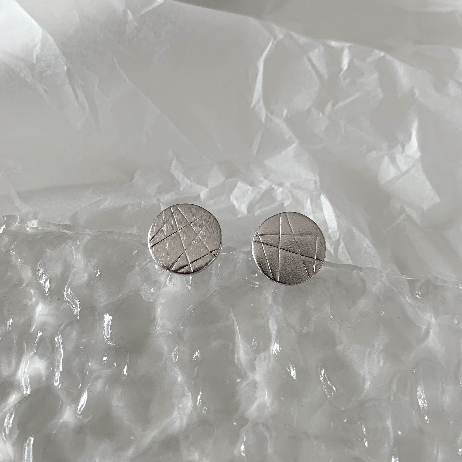 Disc Studs Earrings