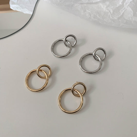 Double Circle Earrings