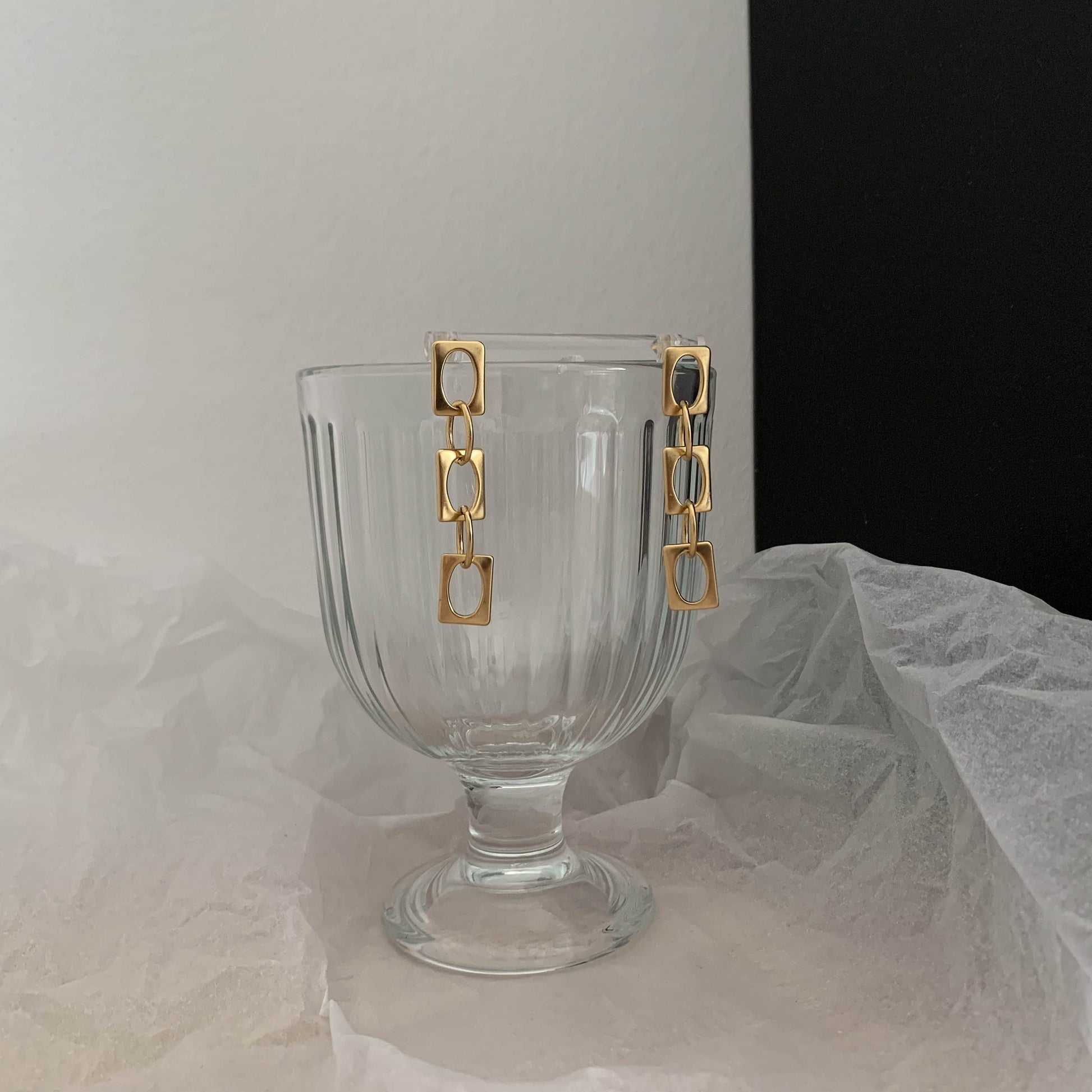 Vintage Gold Chain Earrings