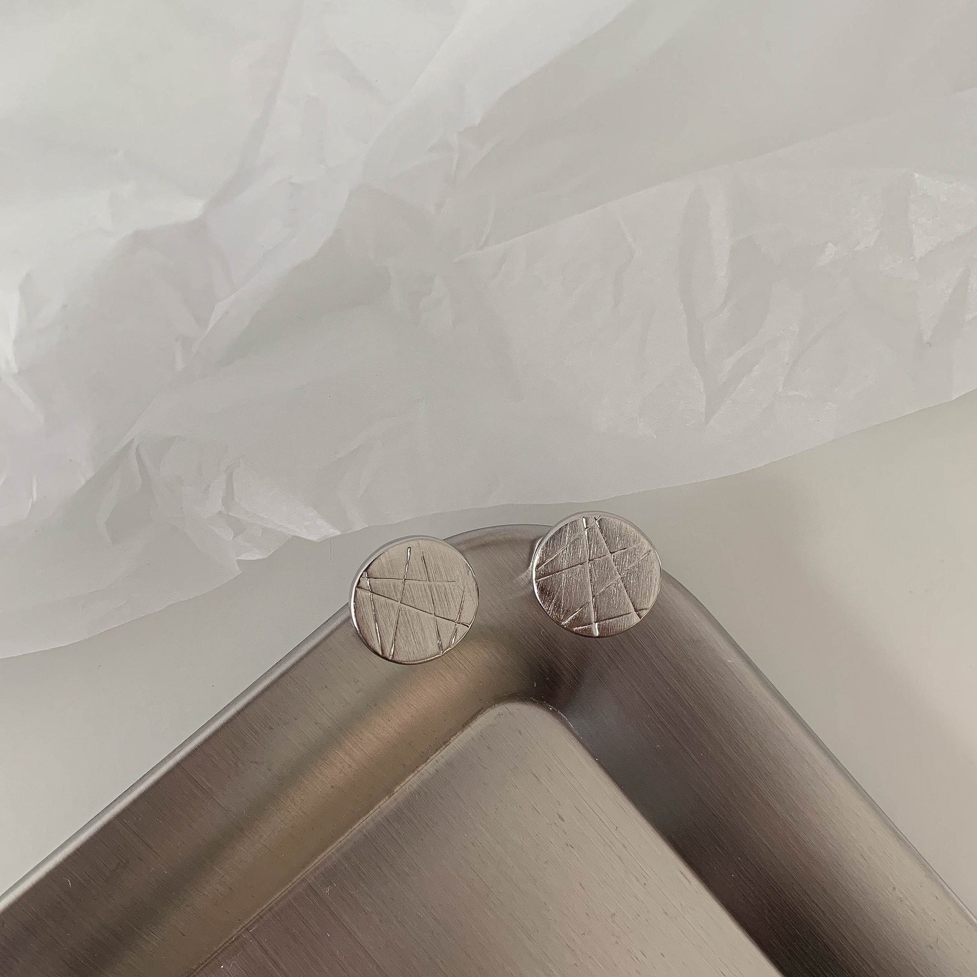 Disc Studs Earrings